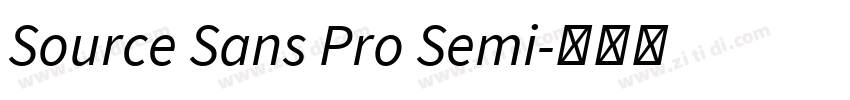 Source Sans Pro Semi字体转换